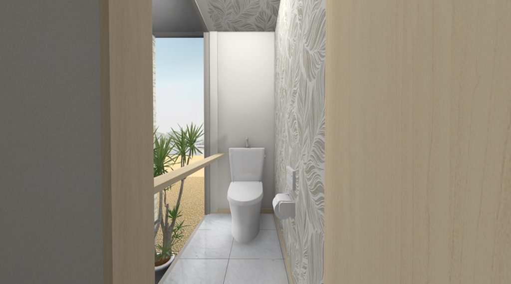 住宅の間取り 1畳サイズのトイレのデザインを考える 窓の位置と壁の色で印象は変わる│イエ家いえ！