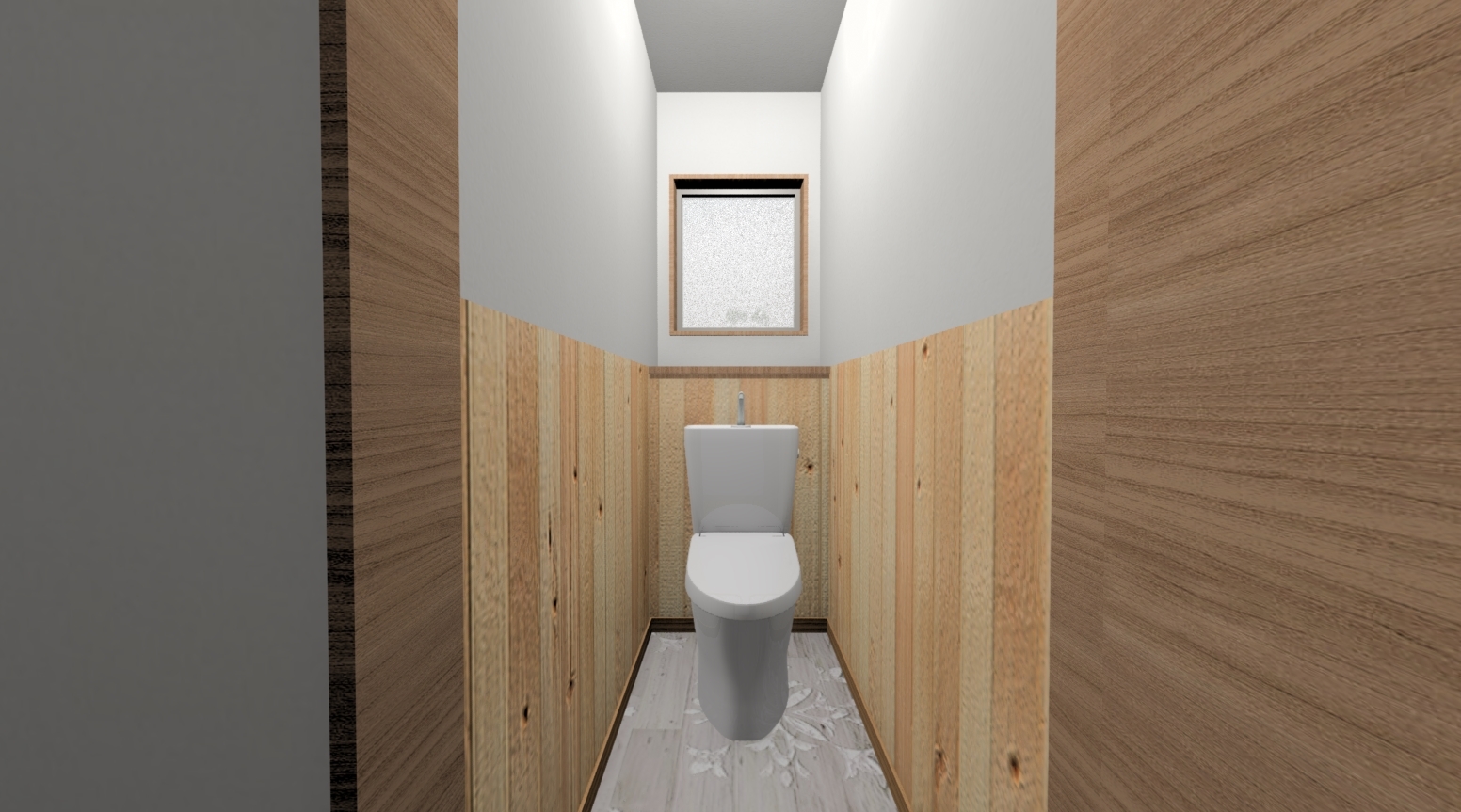 住宅の間取り 1畳サイズのトイレのデザインを考える 窓の位置と壁の色で印象は変わる│イエ家いえ！